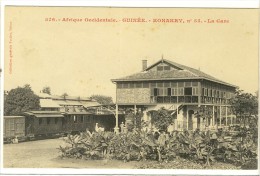 Carte Postale Ancienne Guinée - Konakry. La Gare - Chemin De Fer - Guinea