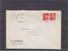 Norvège - Lettre De 1959  - Oblitération Roulette - Cartas & Documentos