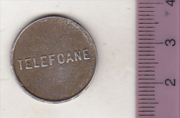 Romania Old Telephone Token - TELEFOANE - CONTROL - 22 Mm - Profesionales / De Sociedad