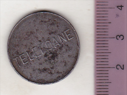 Romania Old Telephone Token - TELEFOANE - CONTROL - 25 Mm - Variant - Firma's