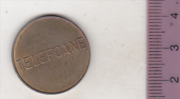 Romania Old Telephone Token - TELEFOANE - CONTROL - 25 Mm - Variant - Firma's