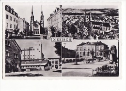 Carte 1950 DIEKIRCH / Multivues : Place Guillaume ,vue Générale,esplanade,bras Serie - Diekirch