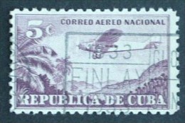 Cuba Republica  Air Mail Scott #C12- Used Stamp - Airmail