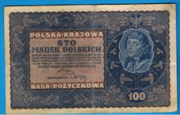 POLONIA - 100 Marek 1919  Circulado  P-27 - Poland