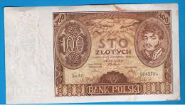 POLONIA - 100 Zlotych 1934  Circulado  P-75 - Polen