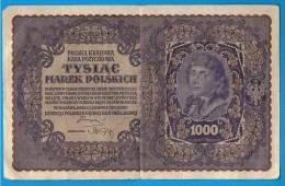 POLONIA - 1000 Marek 1919  Circulado  P-29 - Polen