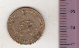 Romania Old Pre 1945 Telephone Token - Societatea Anonima De Telefoane - Una Convorbire Locala -variant - Professionnels / De Société