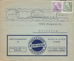 Sweden WILKENSONS RAMFABRIK, GÖTEBORG 1946 Cover Brief To Gustaf V. Stamps - Briefe U. Dokumente