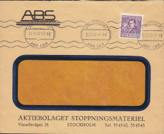 Sweden Aktiebolaget STOPPNINGSMATERIEL, STOCKHOLM ANK LBR. 1939 Cover Brief To Berzelius Stamp - Briefe U. Dokumente