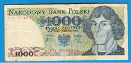 POLONIA - 1000 Zlotych 1982 Muy Circulado  P-146 - Poland