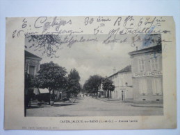 CASTELJALOUX-les-BAINS  (Lot-et-Garonne)  :  Avenue CARCIN - Casteljaloux