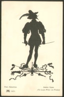 PAUL KONEWKA DOKTOR CAJUS OLD POSTCARD - Scherenschnitt - Silhouette