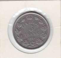 EEN BELGA-5 FRANCS Nickel 1931 FL Pos B - 5 Francs & 1 Belga