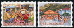 Polynésie 2013 - Musiciens, Scenes De Vie Polynèsie - 2val Neuf // Mnh - Unused Stamps