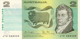 BILLET # AUSTRALIE #  2 DOLLARS  #  1974  # PICK43 B  # AUSTRALIA  # MAC ARTHUR - Autres & Non Classés