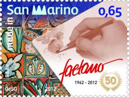 REPUBBLICA DI SAN MARINO - ANNO 2012 - CERAMICA FAETANO   - NUOVI MNH ** - Unused Stamps