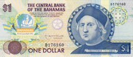 BILLET # BAHAMAS # 1 DOLLAR   #  1992  # PICK  50  # CHRISTOPHE COLOMB # - Bahama's