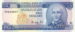 BILLET # BARBADE # 2 DOLLARS  # 1980  # PICK N° 35 - Barbades