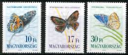 HUNGARY - 1993. Butterflies(Insects) MNH! Mi:4251-4253 - Nuovi