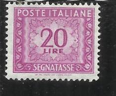 ITALY REPUBLIC ITALIA REPUBBLICA 1955 1981 1956 SEGNATASSE POSTAGE DUE TASSE TAXES 20 LIRE STELLE STARS MNH - Impuestos