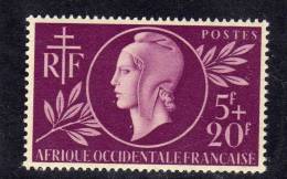 A. O. F. N° 1 X Entraide Française Trace De Charnière Sinon TB - Unused Stamps