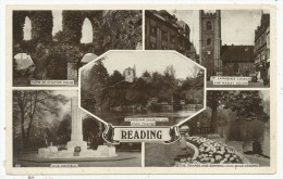 Reading Multiview Postcard - Reading