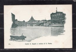 41733   Italia,    Roma  -   Castel  S.  Angelo  E  Veduta  Di  S.  Pietro,  NV - Castel Sant'Angelo