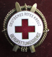 DDR DRK Bergrettungsdienst Abzeichen 1953tie`s  - Deutsches Mountain Rescue Service - Enamel Badge - Screw - Alpinismo, Escalada