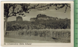 Sächs. Schweiz, Die Schrammsteine Um 1940/1950, Verlag: H. Sander, Berlin, POSTKARTE, Erhaltung: I-II - Bastei (sächs. Schweiz)