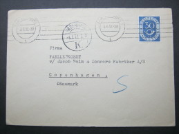 1952, Auslandsbrief   Nach Dänemark - Storia Postale