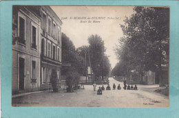 76  -  St - ROMAIN - DE - COLBOSC  -  ROUTE  DU  HAVRE  -  1929  -   CARTE  ANIMEE  - - Saint Romain De Colbosc