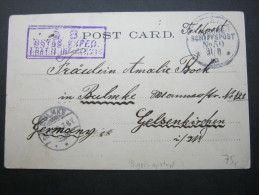 1900, Boxeraufstand, Feldpostkarte Mit Marinestempel - Chine (bureaux)