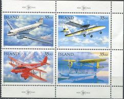 119 ISLAND 1997 - Avion - Neuf Sans Charniere (Yvert 817/20) - Nuovi