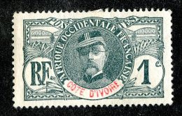 3666x)  Ivory Coast 1906 - Sc# 21 ~ M* - Unused Stamps