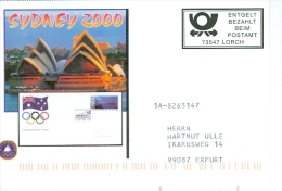 BRD Lorch Entg. Bez. Sieger Olympische Spiele Sydney 2000 Opernhaus - Summer 2000: Sydney