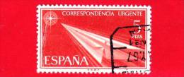 SPAGNA - USATO - 1966 - Espressi - Paper Arrow - Correspondencia Urgente - 5 - Eilbriefmarken