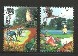 INDIA, 2010,  Bio Diversity,  Biodiversity,  Set 2 V, MNH, (**) - Ongebruikt