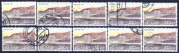 ##B413. Iceland 1992. Bridge. Michel 769. 10 Items. Cancelled(o) - Used Stamps