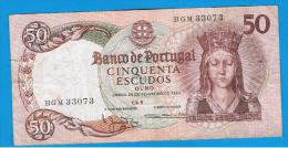 PORTUGAL -  50 Escudos 1964 Circulado    P-168 - Portogallo