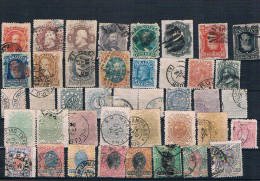 Brasil Conjunto De 41 Sellos Usados Diferentes Y Dle Periodo Clásico. Valor De Catalogo - Used Stamps