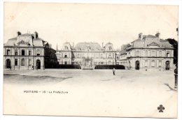 CP, 86, POITIERS, La Préfecture, Dos Simple, Vierge - Poitiers