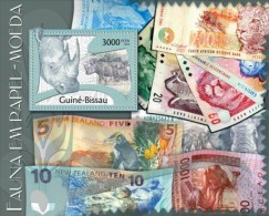 Guinea Bissau. 2012 Paper Money. (114b) - Rhinocéros