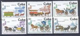 CUBA 2275/80 Voitures Hippomobiles - Neufs