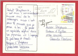 N°Y&T 2583   CAPVERN Vers   JONZAC  Le   11 AOUT 1989 (2 SCANS) - Lettres & Documents