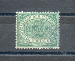 Saint Marin. 2 C. Vert - Used Stamps