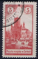 Poland Local Issues 1918 Zarki, Mi 2 Cancelled, 2x Signed MKSTN With Sheetmargin - Used Stamps