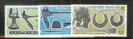 POLYNESIE  N° 288 à 290**    ARMES Et Objets Usuels - Unused Stamps