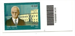 2012 - Italia 3383 Luigi Einaudi - Codice A Barre ---- - 2011-20:  Nuevos