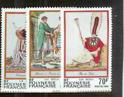 POLYNESIE  N° 238 à 240**    FOLKLORE - Unused Stamps