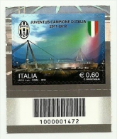 2012 - Italia 3390 Juventus - Codice A Barre ---- - 2011-20: Mint/hinged